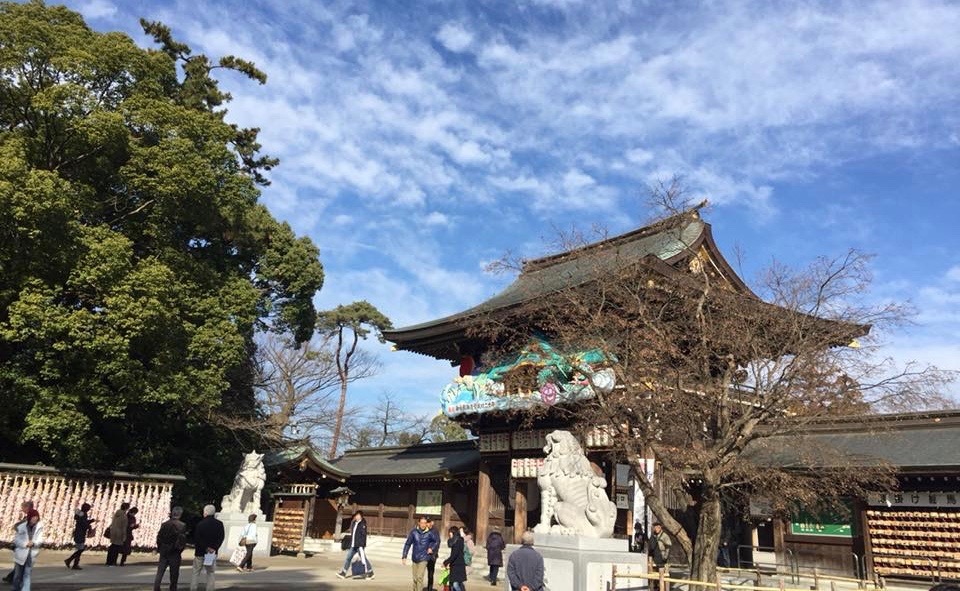 寒川神社　初詣　混雑